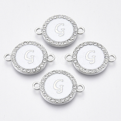 Alloy Enamel Links Connectors ENAM-TAC0003-01S-04G-1