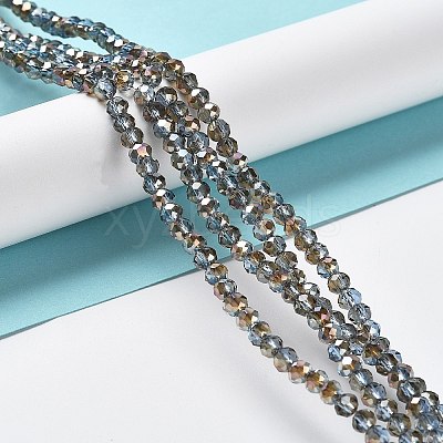 Electroplate Glass Beads Strands EGLA-A034-T4mm-J16-1