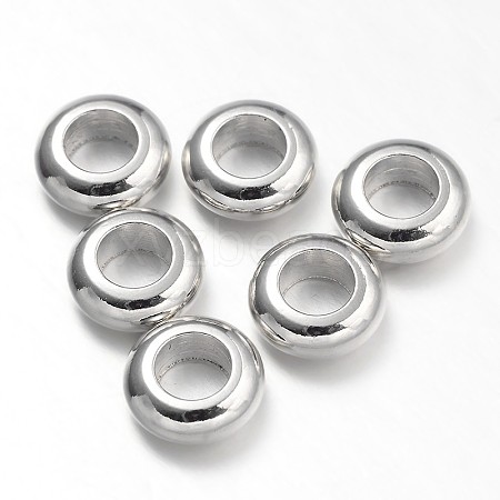 Donut Brass Spacer Beads KK-L105-07P-1