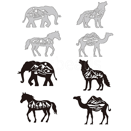 Forest Theme Carbon Steel Cutting Dies Stencils DIY-WH0309-1375-1