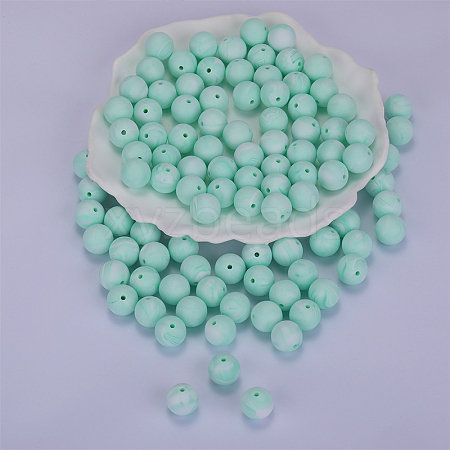 Round Silicone Focal Beads SI-JX0046A-60-1