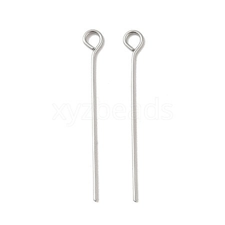 304 Stainless Steel Eye Pins STAS-K293-13P-0.6x26mm-1
