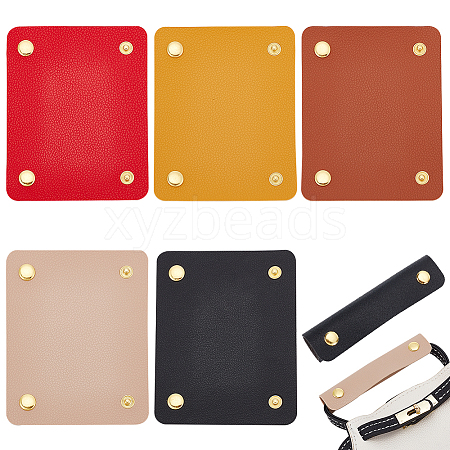 WADORN 5Pcs 5 Colors Detachable PU Leather Bag Strap Padding DIY-WR0002-82-1