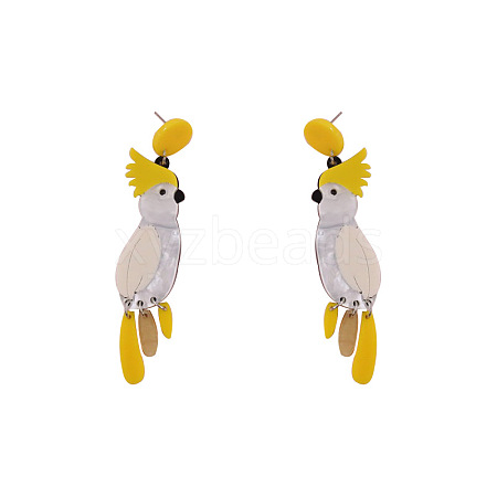 Acrylic Dangle Stud Earrings WGEFE58-02-1