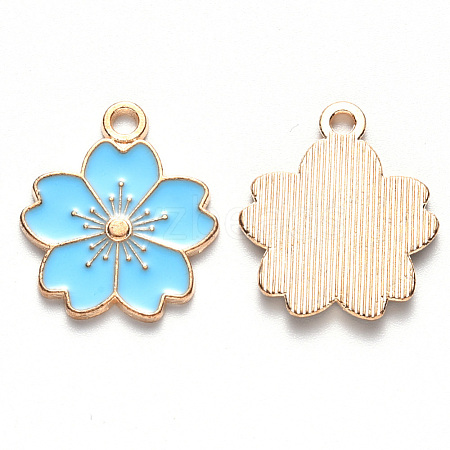 Alloy Enamel Pendants X-ENAM-S121-115C-1