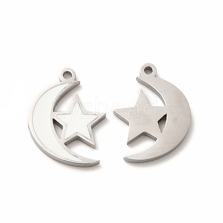 304 Stainless Steel Pendants STAS-F291-05P-03-1