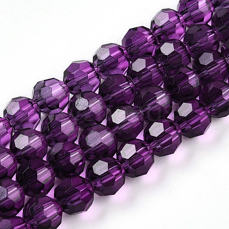 Baking Paint Transparent Glass Beads X1-DGLA-A035-T6mm-A09-1