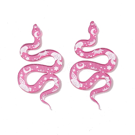 Opaque Acrylic Pendants LS-SACR-G023-B01-1