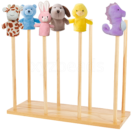 Wood Puppet Stands ODIS-WH0070-14-1