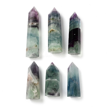 Tower Natural Fluorite Healing Stone Wands G-A096-02B-1