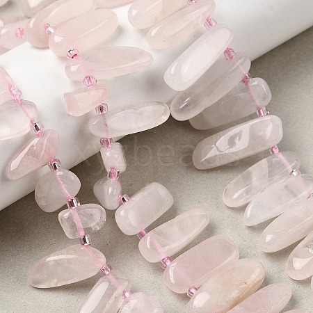 Natural Rose Quartz Beads Strands G-L649-D04-01-1