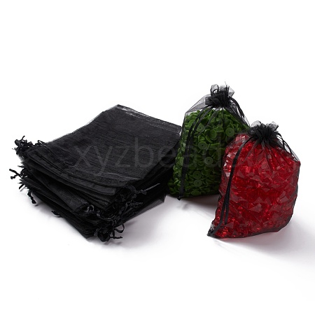 Organza Gift Bags with Drawstring OP-R016-13x18cm-18-1