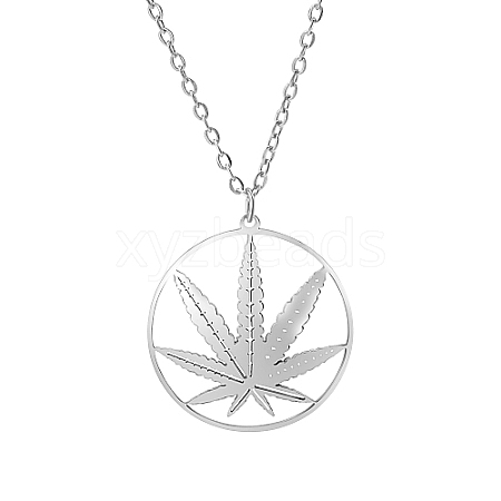 Non-Tarnish Stainless Steel Pendant Necklace for Women BJ4908-2-1