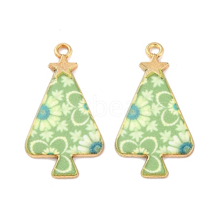 Christmas Theme Rack Plating Alloy Pendants FIND-M020-02A-G-1