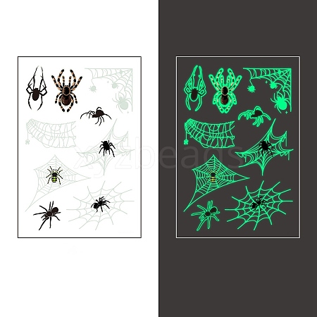 Hallowmas Luminous Glow in the Dark Removable Temporary Water Proof Tattoos Paper Stickers PW-WGAF489-07-1