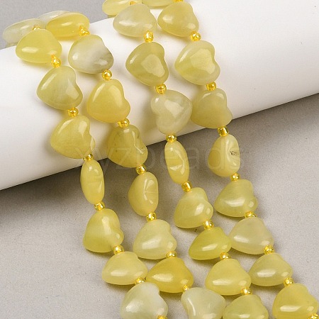 Natural Lemon Jade Beads Strands G-NH0069-A02-1