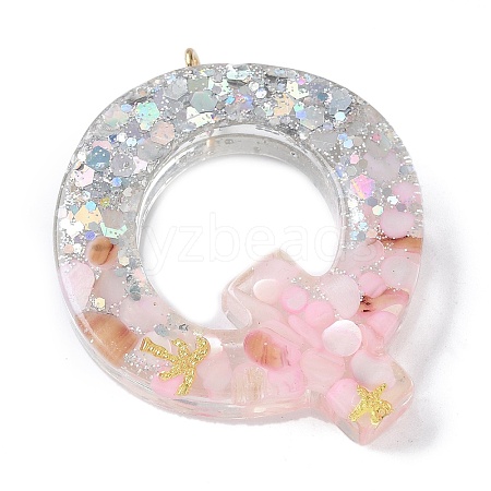 Resin Pendants RESI-B029-01P-Q-1