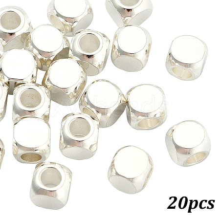 20Pcs 201 Stainless Steel Beads STAS-YW0003-23S-1