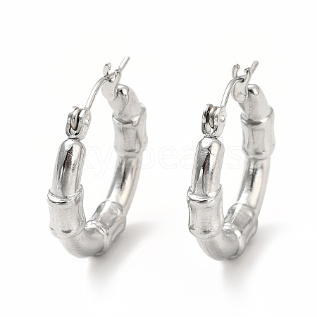 Non-Tarnish 304 Stainless Steel Chunky Hoop Earrings for Women EJEW-F283-06P-1