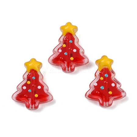 Transparent Glass Enamel Beads LAMP-S070-05C-1
