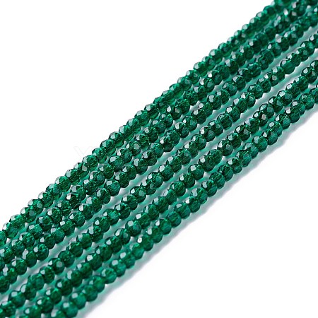 Transparent Glass Beads Strands GLAA-C019-01A-02-1