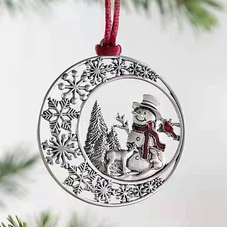 Christmas Theme Alloy Pendant Decoration PW-WG76FEB-07-1