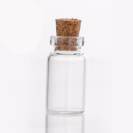 Mini High Borosilicate Glass Bottle Bead Containers X-BOTT-PW0001-263B-1