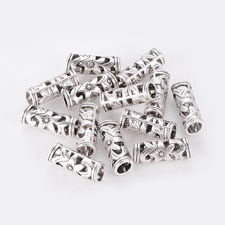 Tibetan Style Hollow Tube Beads LF10482Y-NF-1