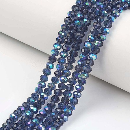 Electroplate Glass Beads Strands EGLA-A044-T2mm-L12-1