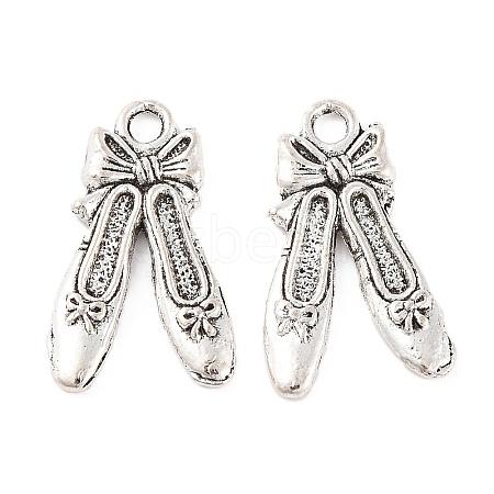 Ballet Shoes Tibetan Style Plating Zinc Alloy Pendants TIBEP-N006-04-1