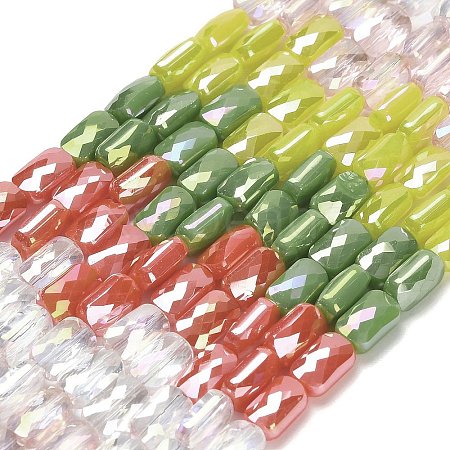 Electroplate Glass Beads Strands EGLA-P068-01A-12-1