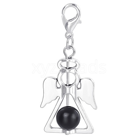 Alloy Angel Pendant Decorations KEYC-PW0009-04L-1