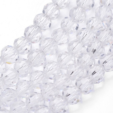 Transparent Glass Bead Strands X-GLAA-G013-4mm-72-1