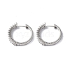 Cubic Zirconia Hoop Earrings EJEW-P214-22P-02-1