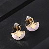 304 Stainless Steel Stud Earrings EJEW-Z089-37C-G-2