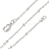 2mm Rack Plating Brass Satellite Chain Necklaces for Women Men MAK-L044-11P-3