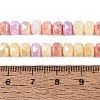 Anti-Tarnish Electroplate Glass Beads Strands GLAA-T025-6mm-11I-4