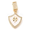 Brass Rhinestone Pendants KK-S049-32G-02-1