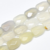 Natural White Agate Beads Strands G-T122-01C-1