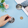 Flat Round Aluminum Car Decorative Stickers DIY-WH0504-29-3