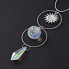 AB Color Plated Crystal Bullet Big Pendant Decorations HJEW-G019-03D-5