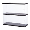 2-Tier Transparent Acrylic Minifigures Display Case ODIS-WH0043-64-1