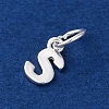 925 Sterling Silver Letter Charms STER-C012-01S-S-2