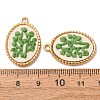 304 Stainless Steel & Cloth Embroidered Pendants FB-CBAFBAF-09G-01-3