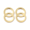 Eco-Friendly Brass Links Rings LS-KK-C226-11G-RS-2