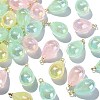 40Pcs 4 Colors Rainbow Iridescent Plating Acrylic Pendants MACR-CJ0001-59-3