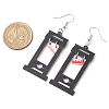 Hallowmas Printed Acrylic Dangle Earrings EJEW-JE06124-06-3