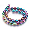 Electroplate Non-magnetic Synthetic Hematite Bead Strands G-I208-14-B-1