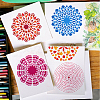 Plastic Drawing Painting Stencils Templates DIY-WH0396-572-4