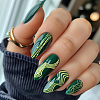 Stainless Steel DIY Nail Art Templates MRMJ-WH0092-030-6